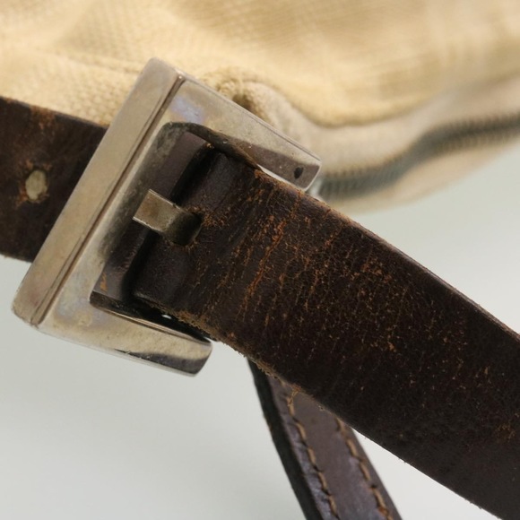 FENDI Zucca Canvas Mamma Baguette Shoulder Bag Beige Auth am2225g - Picture 10 of 10